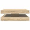 vidaXL Coffee Table 360-Degree Rotatable Sonoma Oak 90x90x34.5 cm