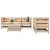 vidaXL 6 Piece Garden Sofa Set Solid Wood Pine