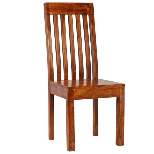 vidaXL Dining Table Set 7 Pieces Solid Acacia and Mango Wood