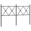 vidaXL Metal Replace Headboard Black 137cm