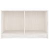 vidaXL TV Cabinet White 70x33x42 cm Solid Pinewood