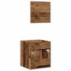 vidaXL 2 Piece Bathroom Furniture Set Old Wood Engineered Wood