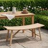 vidaXL Garden Bench Natural 110 x 45 x 50 cm Bamboo