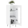 vidaXL Sideboard High Gloss White 34.5x34x90 cm Engineered Wood