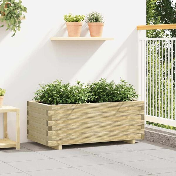 vidaXL Raised Bed 100x50x40 cm Wood Rectangular