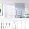 vidaXL Sliding Door Hardware Kit 200 cm Steel White