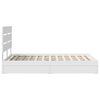 vidaXL Storage Bed with Headboard White 120 x 190 cm Engineered Wood