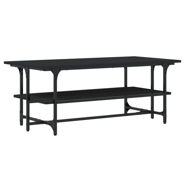 vidaXL Coffee Table Black 100x50x40 cm Engineered Wood