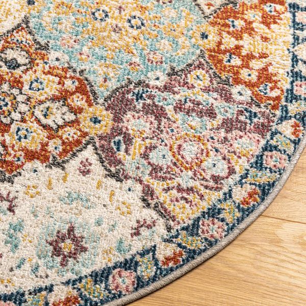vidaXL Rug ARBIZU Indoor and Outdoor Vintage Design Ø 120 cm