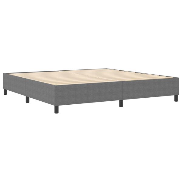 vidaXL Platform Bed Frame Light Grey 200 x 200 cm Fabric