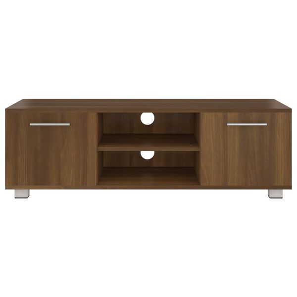 vidaXL TV Cabinet Brown Oak 110x40x35 cm Engineered Wood