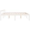 vidaXL Senior Bed without Mattress White 200x200cm Solid Wood Pine