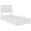 vidaXL Storage Bed with Headboard White 90 x 200 cm Engineered Wood