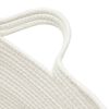 vidaXL Laundry Basket Beige and White &Oslash;60x36 cm Cotton