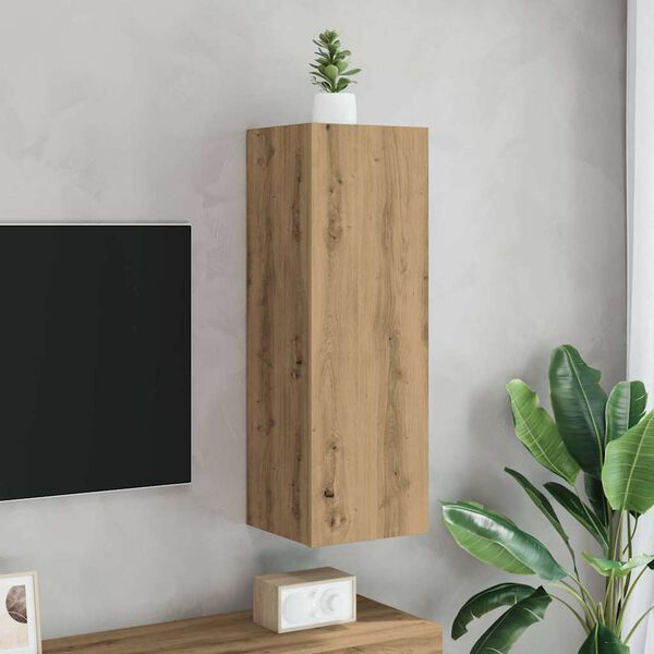 vidaXL TV Cabinet Artisan Oak 30.5x30x90 cm Engineered Wood