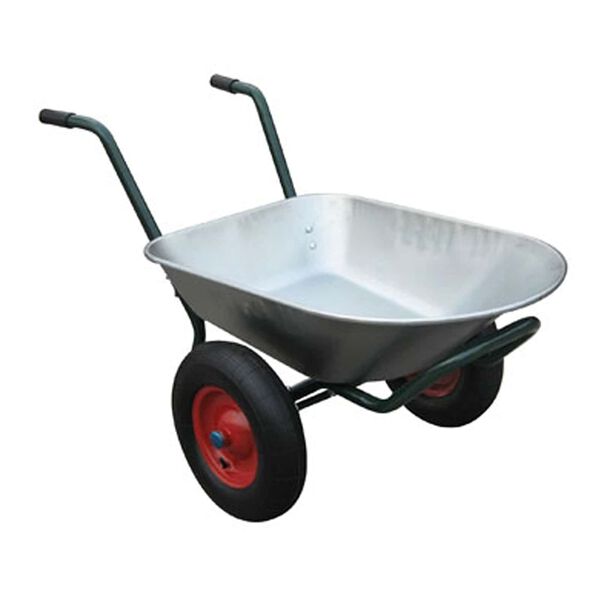 vidaXL Wheelbarrow Silver