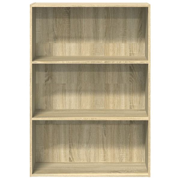 vidaXL Bookcase Sonoma Oak 80x30x114 cm Engineered Wood