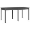 vidaXL 7 Piece Garden Dining Set Grey Solid Wood Pine