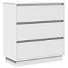 vidaXL Bedside Cabinet White 71 x 34.5 x 75 cm Engineered wood