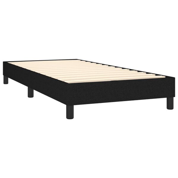 vidaXL Box Spring Bed Frame Black Single Fabric (UK/IE/FI/NO only)