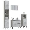 vidaXL 4 Piece Bathroom Furniture Set Concrete Grey Engineered Wood