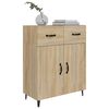 vidaXL Sideboard Sonoma Oak 69.5x34x90 cm Engineered Wood
