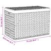 vidaXL Laundry Basket with 3 Sections 75x42.5x52 cm Water Hyacinth