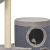 vidaXL Cat Tree with Sisal Scratching Posts Grey 148 cm