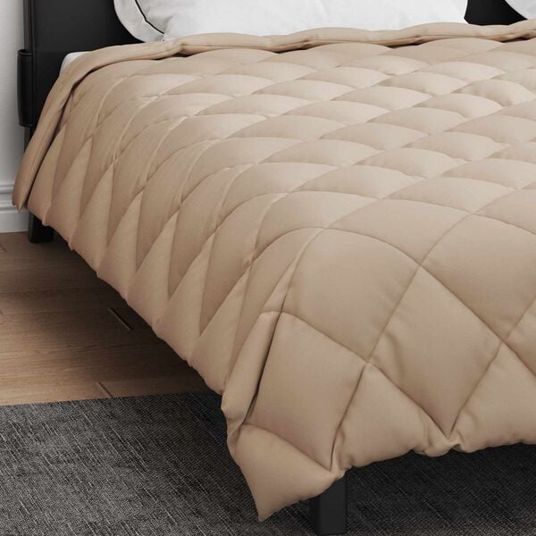 vidaXL Winter Duvet Taupe 220 x 260 cm Microfiber