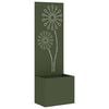 vidaXL Garden Privacy Screen Olive green 50 x 150 cm Cold-rolled steel