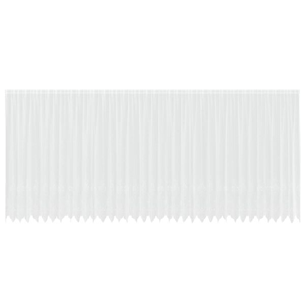 vidaXL Lace Curtain with Curtains White 900 x 240 cm Polyester