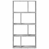 vidaXL Bookcase Grey Sonoma 60x20x120.5 cm Engineered Wood