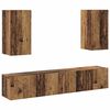 vidaXL TV Cabinet Set 4 pcs Old Wood Engineered Wood