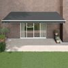 vidaXL Retractable Awning Anthracite 5x3 m Fabric and Aluminium