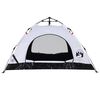 vidaXL Camping Tent 2-Person White Blackout Fabric Quick Release