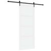vidaXL Sliding Door ORKDAL 93 x 232 cm Engineered Wood White and Black