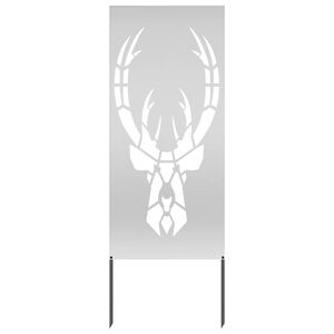 vidaXL Garden Privacy Screen Silver 50 x 140 cm Galvanised steel