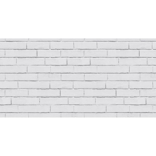 Noordwand Wallpaper Good Vibes Chalkboard Brick Wall White and Grey