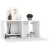 vidaXL 5 Piece TV Cabinet Set White Engineered Wood