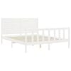 vidaXL Bed Frame without Mattress White 160x200 cm Solid Wood Pine