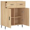 vidaXL Sideboard Sonoma Oak 69.5x34x90 cm Engineered Wood