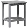 vidaXL Adirondack Side Table Light grey 38 x 38 x 46 cm HDPE