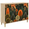 vidaXL Sideboard ZAANDAM Sonoma 102 x 33 x 75 cm Engineered Wood