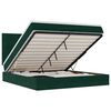 vidaXL Ottoman Bed with Mattresses Dark Green 160x200cm Velvet