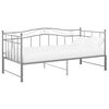 vidaXL Pull-out Sofa Bed Frame without Mattress Grey Metal 90x200 cm