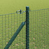 vidaXL Fence Post Green 10 x 1.2 m (25 x 25 mm mesh) Steel and PVC