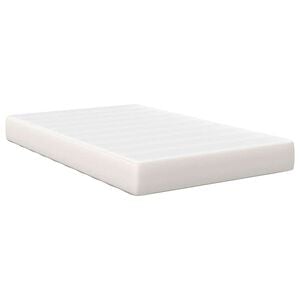 vidaXL Bed Mattress with Mattress Cream 120 x 190 cm Fabric