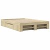 vidaXL Bed Frame without Mattress Sonoma Oak 120x190 cm Small Double Engineered Wood