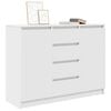 vidaXL Sideboard with Drawers White 100.5x35x76 cm Engineered Wood