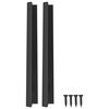 vidaXL Handle 12 pcs Black 120 x 39.6 x 17 mm Aluminium